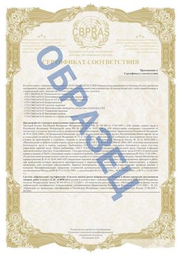 Образец Приложение к СТО 01.064.00220722.2-2020 Губаха Сертификат СТО 01.064.00220722.2-2020 